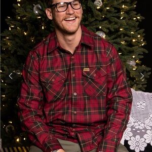 DIXXON Ralphie Red and Black Plaid Men's Shirt